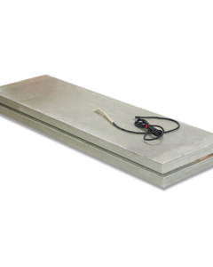 Heating plate 1600x480x55 EL 0.95A 220W drop-in polymer conc